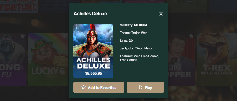 おすすめスロット「Achilles Deluxe(アキレス デラックス)」