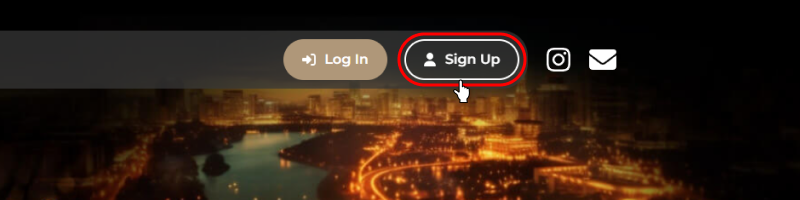 アイネットベット(iNetBet)Sign Upをタップ
